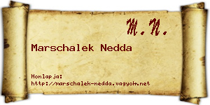 Marschalek Nedda névjegykártya
